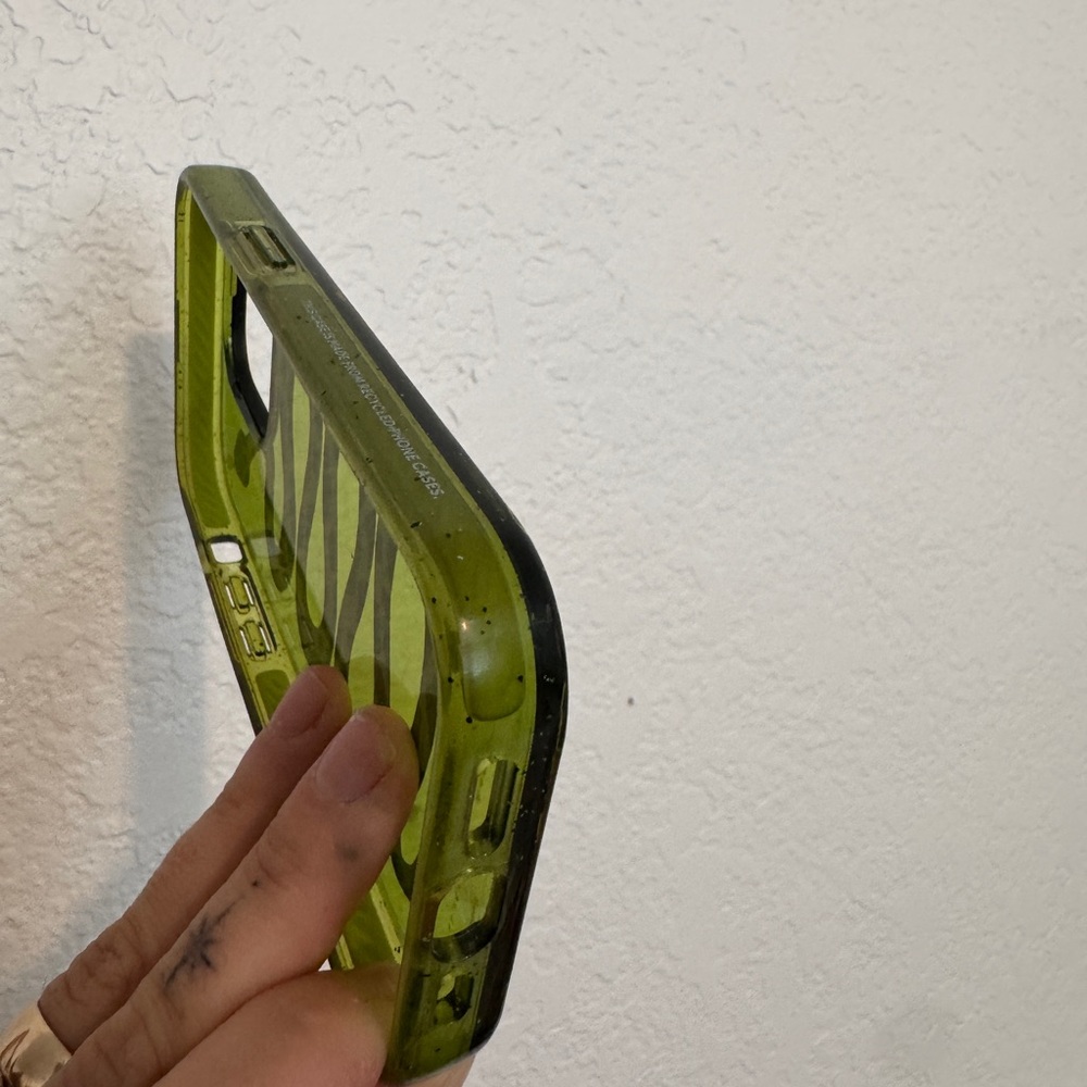 Lime Green Snake Pattern Phone Case - Picture 3 of 4